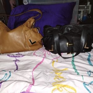 Bundle of 2 beautiful soft leather Michael kors shoulder bags
